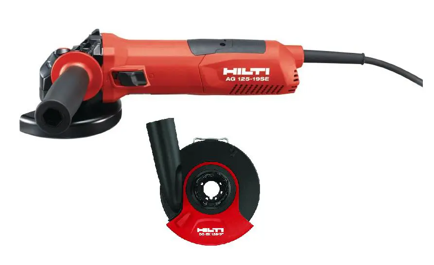 Leņķa slīpmašīna, d=125 mm, 230V (slīpēšanas aizsargs ar putekļu iesūkšanu)